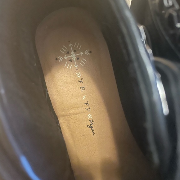 Worn once - Free People Ankle Boot (sz 8).  Faux suede/leather. - Picture 2 of 5